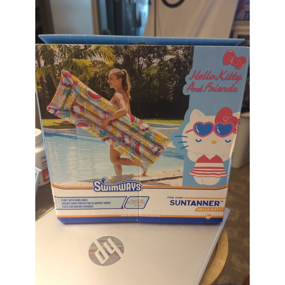 New Swimways Hello Kitty and Friends Pool Float Sun Tanner  Sealed Box